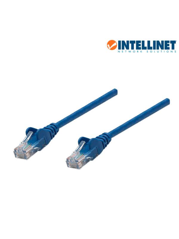 Cable Patch Cord 3 Metros Cat 6 UTP Azul Intellinet 342605 1
