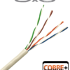 SAXXON OUTP5ECCA305BC Bobina de Cable UTP Cat5e 305 Metros/ CCA/ Color Blanco/ Uso Interior/ Cert ISO9001/ UL 444/ RoSH/ ANSI/ TIA/ EI-568B 5 Cable UTP OUTP5ECCA305BC