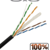 SAXXON OUTP6COP305NE Bobina de Cable UTP Cat6 100% Cobre/ 305 Metros/ Uso Exterior/ Cubierta LDPE/ 4 Pares/ Soporta Pruebas de Rendimiento/ Cumple con Estandares ISO / IEC 11801 Ed2; EIA / TIA568B/ UL/ Ideal para Cableado de Redes y Video 6 Cable UTP OUTP6COP305NE