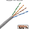 SAXXON OUTPCAT5E100M Bobina de Cable UTP Cat5e 100% Cobre/ 100 Metros/ Color Gris/ Uso Interior/ 4 Pares/ Soporta Pruebas de Rendimiento/ Ideal para Cableado de Redes y Video 6 Cable UTP OUTPCAT5E100M