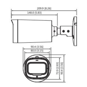 Camara analoga bullet 4k lente motorizado wdr real 120db imagen 1 dahua