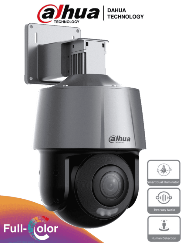 Camara de Seguridad IP PT Full Color con DisuasiC3B3n activa DH SD3A200 GN HI A PV