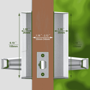 ZKTECO PL10 - Cerradura Biometrica Standalone / 90 Huellas /Izquierda y Derecha 8 Cerradura standalone autC3B3noma con verificaciC3B3n por huella PL10 ZKTeco TVC P8