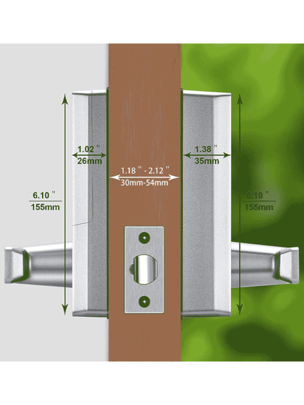 Cerradura standalone autC3B3noma con verificaciC3B3n por huella PL10 ZKTeco TVC P8
