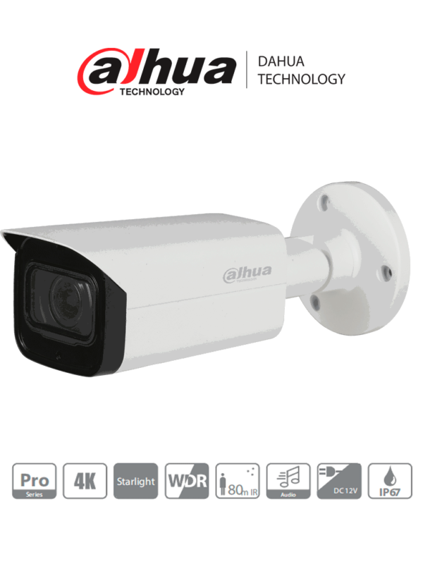 DAHUA HAC HFW2802T A I8 4K Starlight HDCVI IR Bullet Camera IMAGEN PRINCIPAL