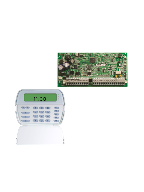 DSC PC1832CLC14SPA Kit que contiene Panel de Alarma PowerSeries PC1832 Y Teclado de Iconos PowerSeries PK5501
