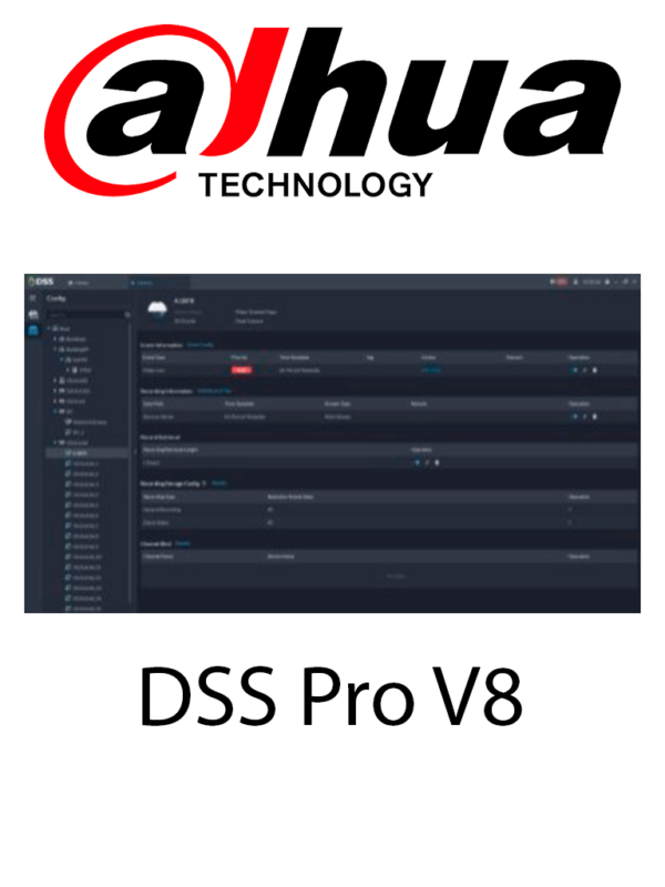 Dahua VMS DSS pro v8 dispositivos