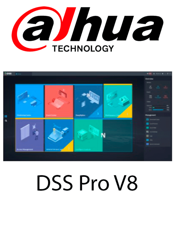 Dahua VMS DSS pro v8 menu