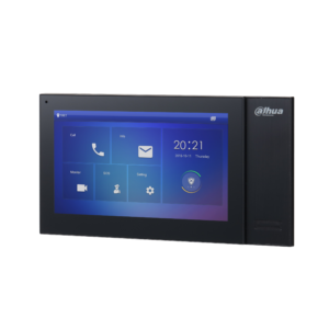 DAHUA VTH2421FB-P - Monitor IP Touch de 7 pulgadas/ Serie Pro/ Memoria de 8GB Embebida/ PoE Estandar/ Soporta Llamada en Grupo/ Ranura MicroSD/ 6&1 E&S de Alarmas/ Hasta 9 Monitores Adicionales/Soporta Dejar Videos y Mensajes de Texto/#EdificioInteligente 3 Dahua VTH2421FB P Panel Frontal