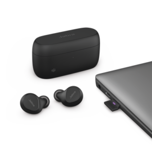 Jabra Evolve2 Buds, Auriculares versión MS con cancelación de ruido activa, Bluetooth conexion hasta 2 dispositivos (20797-989-999) 3 EVOLVE2BUDSAMS AD 2 p