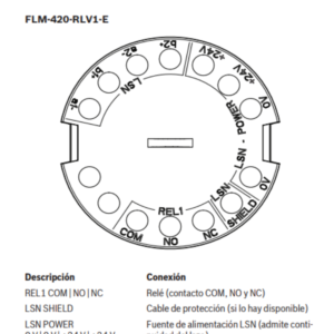 BOSCH F_FLM420RLV1E Modulo de interconexion de RELAY de baja tension 4 FLM 420 RLV1 E config1