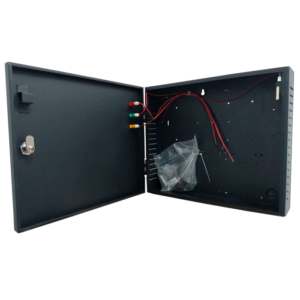 ZKTECO GABMETF - Kit de Gabinete Metálico para Paneles ZKTECO/ Compatible con Paneles de Control de Acceso / Conexión para Batería de Respaldo + Fuente de Poder 3 Gabinete MetC3A1lico para Paneles ZKTeco Vista Gabinete Abierto GABMETF ZKTECO