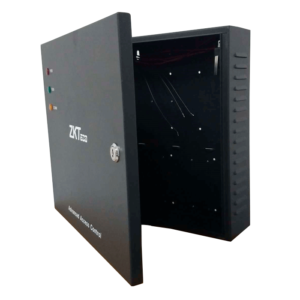 ZKTECO GABMETF - Kit de Gabinete Metálico para Paneles ZKTECO/ Compatible con Paneles de Control de Acceso / Conexión para Batería de Respaldo + Fuente de Poder 5 Gabinete MetC3A1lico para Paneles ZKTeco Vista Panel GABMETF ZKTECO