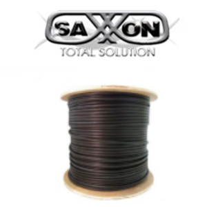 SAXXON OFTPCAT6COPEXT - Bobina de Cable FTP Cat6 100% Cobre/ 305 Metros/ Blindado/ Color Negro/ Uso Exterior/ Ideal para Cableado de Redes de Datos y Video/ Cert ISO9001/ UL / RoSH/ 3 IMG1 19