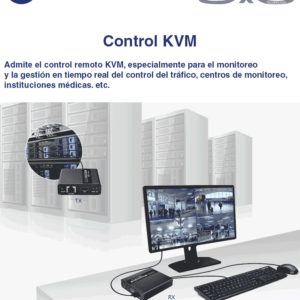 Kit extensor de video HDMI Resolucion 1080 60 Hz Hasta 70 metros con Cat6 6A 7 Cero latencia Saxxon LKV223KVM 3