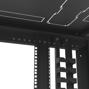 Gabinete Profesional para Telecomunicaciones de 45UR, 600 mm de Ancho x 1000 mm de Profundidad. 14 LP6010045UR2 AD 12 p