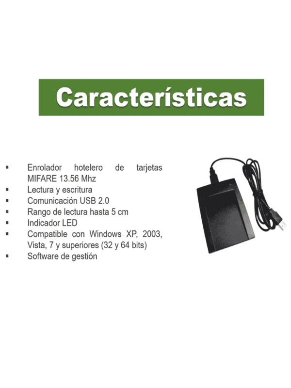 Lector de tarjetas mifare Cardissuer CR60W ZKT TVC Secundario1
