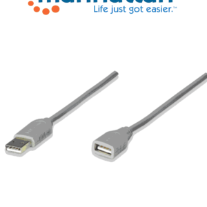 MANHATTAN 165211 Cable de extensiC3B3n USB de 1.8m Macho a Hembra