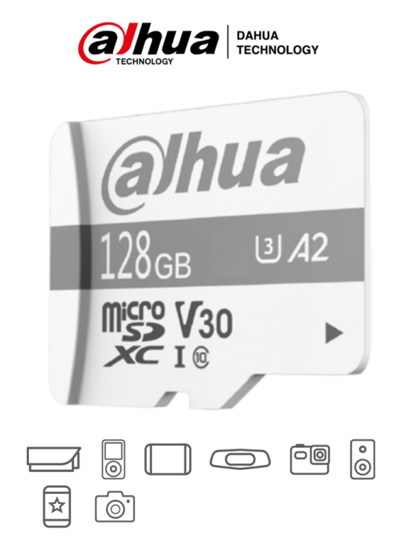Memoria micro SD 128GB clase10 para videovigilancia Dahua DHI TF P100 128 GB