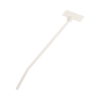 Cincho de Identificación Tipo Bandera, 109 mm de Largo, Área de Marcado de 7.9 x 19.1 mm, Nylon 6.6, Color Natural, Bolsa de 100pz 8 PLF1MC p
