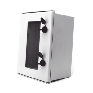 Gabinete de Poliéster IP65 Puerta Transparente, Uso en Intemperie (300 x 400 x 200 mm) con Placa Trasera Interior de Plástico (Incluye Chapa y Llave). 5 PST304020PT AD 2 p