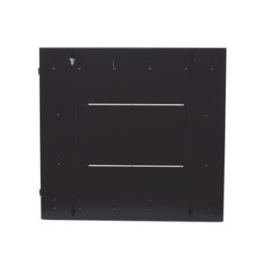 Gabinete PanZone de Montaje en Pared, de 19in, Puerta con Ventana de Seguridad, 12 UR, 762mm de Profundidad, Color Negro 5 PZWMC1230W AD 4 p