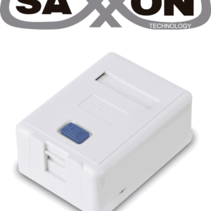 SAXXON A1661 Caja de montaje en superficie para jack UTP 1 Puerto