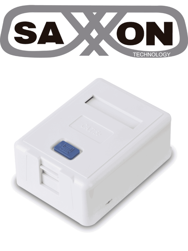 SAXXON A1661 Caja de montaje en superficie para jack UTP 1 Puerto