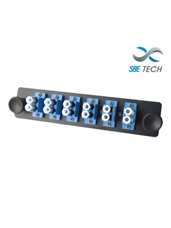 Sbetech SBE 6LCSM Placa Con 6 Acopladores LC Duplex Monomodo2