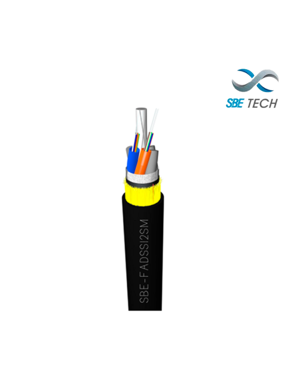 Sbetech SBE FOADSS12SM Cable DeFibra C393ptica ADSS Monomodo 9125 Tipo G652 12 Hilos OS2 1