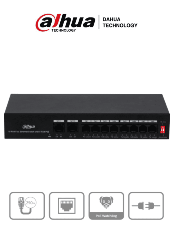 Switch de 10 Puertos Fast Ethernet