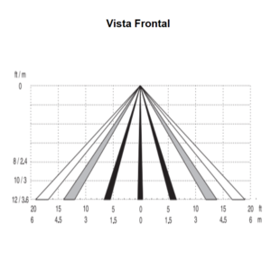DSC BV501GB - Detector de movimiento PIR 360° con detector de ruptura de vidrio cableado con tamper para montaje en techo 3 Vista Frontal