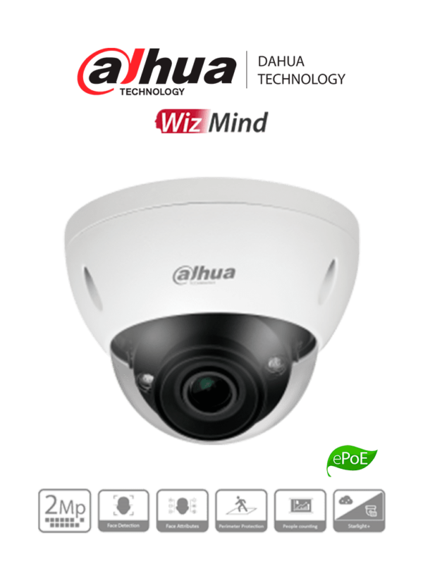 camara ip domo wizmind 2 megapixeles proteccion perimetral lente motorizado IPC HDBW5241E Z5E Dahua imgpp