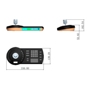 teclado controlador ip con joystick para ptz analogica e ip NKB1000 E Dahua 1