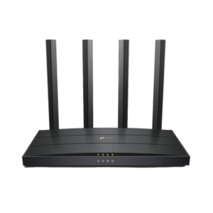 Router WiFi 6 AX 1500Mbps / MU-MIMO 2X2 y OFDMA / 1 Puerto WAN 10/100/1000 Mbps / 3 Puertos LAN 10/100/1000 Mbps / 4 Antenas / Conexión Inalámbrica OneMesh