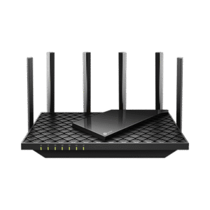 Router WiFi 6 Doble Banda / AX5400 MU-MIMO 4X4 y OFDMA / 1 puerto WAN 10/100/1000 Mbps / 4 puertos LAN 10/100/1000 Mbps / 1 puerto USB 3.0 /  6 potentes antenas / Administración App (Tether) o Página web / Protección HomeShield