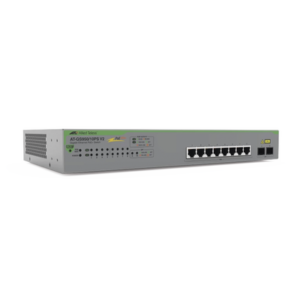 Switch PoE+ Gigabit WebSmart de 10 puertos 10/100/1000 Mbps (2 x Combo) + 2 puertos gigabit SFP (Combo), 75 W