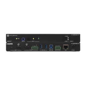 Matriz de dos entradas con entradas USB-C y HDMI, además de concentrador USB y carga de dispositivos