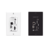 Placa de pared con Switcher y Transmisor HDBaseT con entradas HDMI y USB-C con concentrador USB para integración de AV 1 ATOMESW21TXWPC p