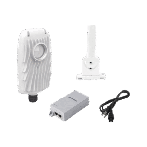 Kit de radios B5X, rango de frecuencia extendida (4.9 a 6.4 GHz),  incluye inyector POE50V, cable de alimentación y montaje universal para tubo o poste o mástil