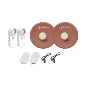 Kit de 2 radios C5X con antenas NPPROS2PACK (27 dBi), rango de frecuencia extendida (4.9 a 6.4 GHz), incluye inyector POE  y cable de alimentación