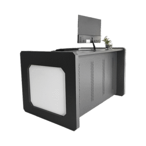 Estacion Mobiliaria Profesional de Monitoreo y Control / Videovigilancia / Acceso / Alarmas / Etc... / Metálica / Color Gris Oxford 3 DESK01 B AD 2 p