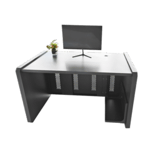 Estacion Mobiliaria Profesional de Monitoreo y Control / Videovigilancia / Acceso / Alarmas / Etc... / Metálica / Color Gris Oxford 4 DESK01 B AD 3 p