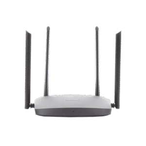 Router Inalámbrico WISP Gigabit / Hasta 1200 Mbps / Doble Banda AC (2.4 GHz y 5 GHz) / 3 Puertos LAN 10/100/1000 Mbps + 1 Puerto WAN 10/100/1000 Mbps / 4 Antenas Externas Omnidireccional de 5 dBi / Interior 2 DS3WR12GC FRENTE p