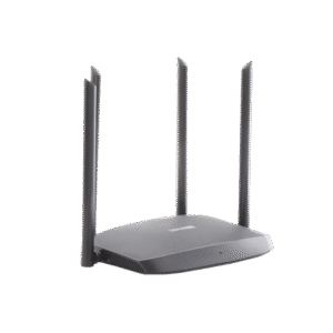 Router Inalámbrico WISP Gigabit / Hasta 1200 Mbps / Doble Banda AC (2.4 GHz y 5 GHz) / 3 Puertos LAN 10/100/1000 Mbps + 1 Puerto WAN 10/100/1000 Mbps / 4 Antenas Externas Omnidireccional de 5 dBi / Interior 3 DS3WR12GC LAT DER p