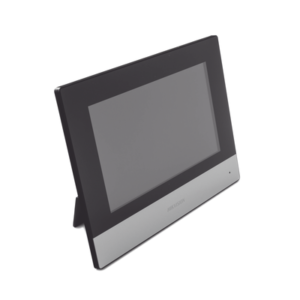 Monitor Hibrido IP WiFi Touch Screen 7" para Videoportero IP / Vídeo en Vivo / PoE Estándar / Apertura Remota / Llamada Entre Monitores / Audio de dos vías / Policarbonato 3 DSKH6320WTDE1 LAT IZQ p