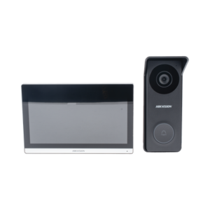 Kit de Videoportero Hibrido TurboHD con Pantalla LCD touch de 7" Wi-Fi / Frente de Calle para Exterior Metalico / 720p (1 Megapíxel )117° de Visión (Gran Angular) / Llamada a App Hik-Connect 4 DSKIS313P AD 1 p