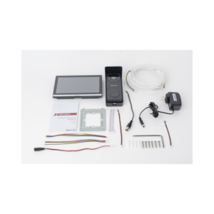 Kit de Videoportero Hibrido TurboHD con Pantalla LCD touch de 7" Wi-Fi / Frente de Calle para Exterior Metalico / 720p (1 Megapíxel )117° de Visión (Gran Angular) / Llamada a App Hik-Connect 11 DSKIS313P AD 8 p
