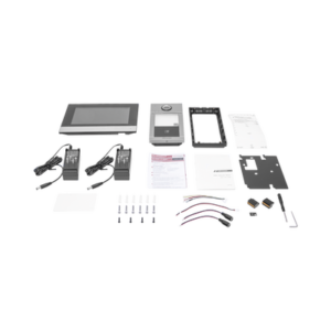 Kit de Videoportero IP PoE Estandar con llamada a App de Smartphone (Hik-Connect) / Apertura con Tarjeta MIFARE / Frente de calle IK08 & IP65 / Soporta 2 puertas