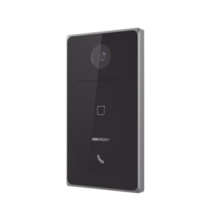 Frente de calle IP 2 Megapixel Standalone / PoE Estandar / IP65 / Apertura desde Hik-connect / Soporta 1 Departamento / Soporta Tarjetas Mifare / 1 Salida Relay 2 DSKV6133ME1 FRENTE p